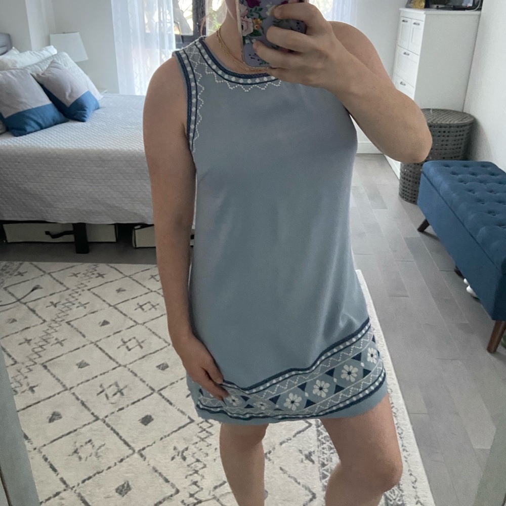 ✨NEW✨ Lulus Blue Shift Dress Size Small - Picture 3 of 10